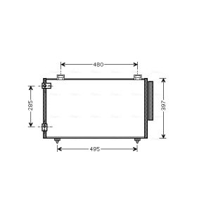 A/C-kondensor AVA COOLING TO5286D