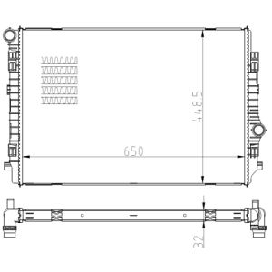 Kühler, Motorkühlung NRF 550081