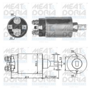 Interruptor solenoide, motor de arranque MEAT & DORIA 46143