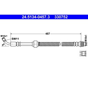 Bremsschlauch ATE 24.5134-0457.3