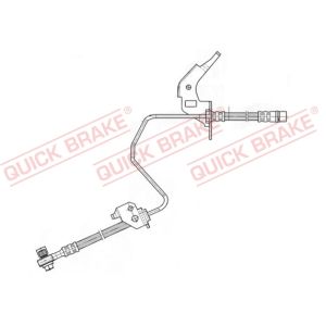 Tubo do travão flexível traseiro, esquerdo QUICK BRAKE 59.960X