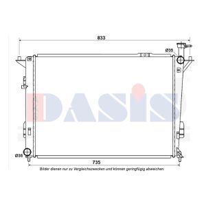 Raffreddatore motore AKS DASIS 560094N