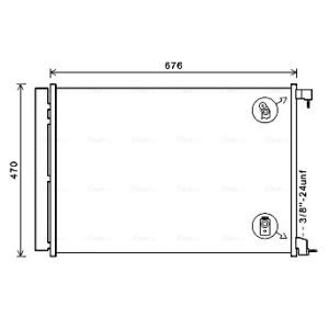 Condensador, sistema de ar condicionado AVA COOLING MS5678D
