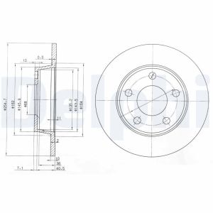Disco de freno DELPHI BG3671