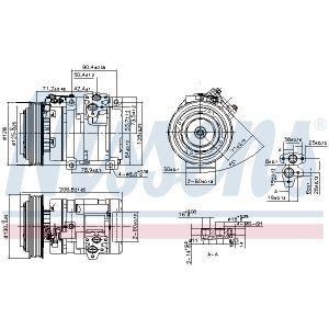 Compressore, condizionatore d'aria NISSENS 890371