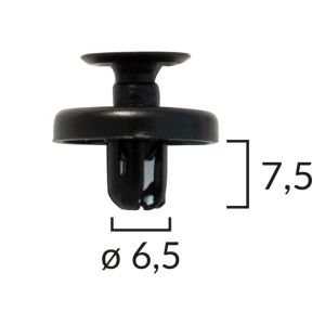 Befestigung ROMIX ROM B25837, 10 Stück