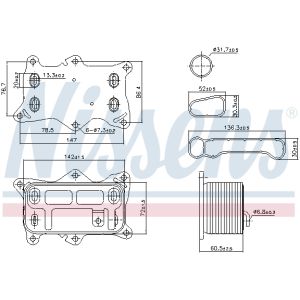 Enfriador de aceite NISSENS NIS 91472