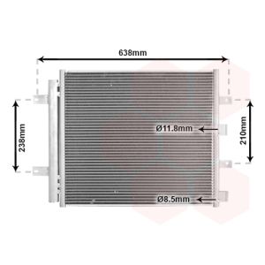 Condenseur (climatisation) VAN WEZEL 77005051