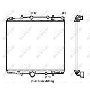 Radiator, motorkoeling NRF 58313