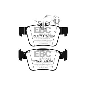 Set di pastiglie freno ad alte prestazioni EBC BRAKES DP42315R