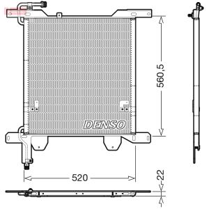 Condensator, airconditioning DENSO DCN99074