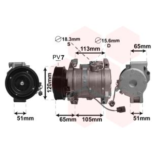 Compressor, ar condicionado VAN WEZEL 2500K289