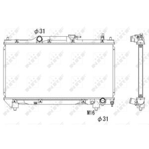 Radiator, motorkoeling EASY FIT NRF 53267