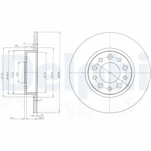 Disco de freno DELPHI BG3994