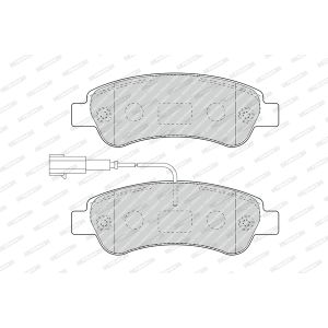 Bremsbelagsatz FERODO FVR4910, Hinten