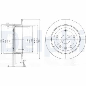 Disco de freno DELPHI BG3554