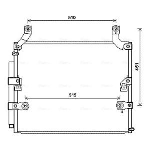 A/C-kondensor AVA COOLING TO5697D