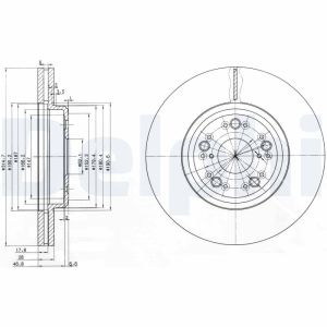 Bremsscheibe DELPHI BG3616