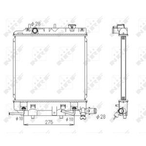 Radiator, motorkoeling NRF 53434