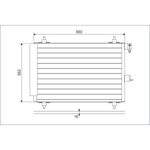 Condensator, airconditioning VALEO 817508