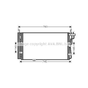 Kondensator, Klimaanlage AVA COOLING KA5104D