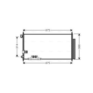 Condenseur (climatisation) AVA COOLING HDA5239D AVA