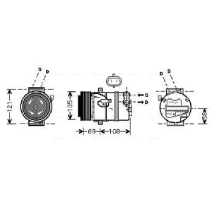 Compressor, ar condicionado AVA COOLING OLAK426