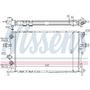 Radiator, motorkoeling NISSENS 63247A