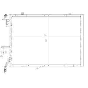 Condensator, airconditioning NRF 350483