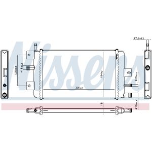 Radiateur, refroidissement du moteur NISSENS 607222