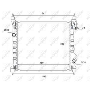 Kühler, Motorkühlung NRF 58454