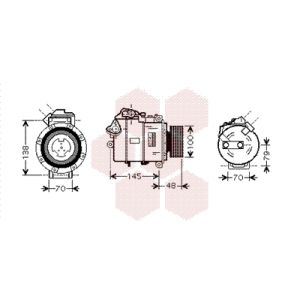 Compressor, ar condicionado VAN WEZEL 0600K328