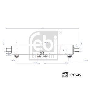 Cilindro de trabajo, dirección asistida FEBI BILSTEIN 176545