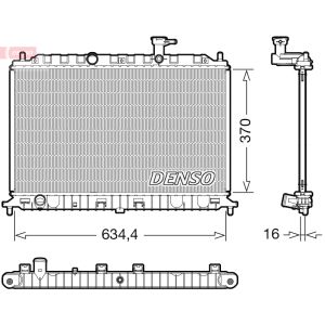 Radiador de motor DENSO DRM43009