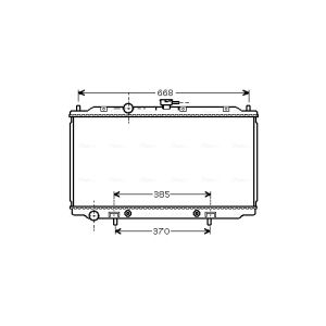 Arrefecedor do motor AVA COOLING DN2219