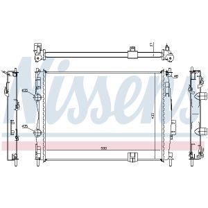 Radiator, Motorkoeling NISSENS 67367