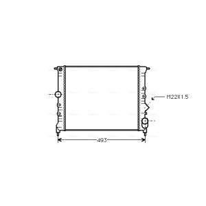 Arrefecedor do motor AVA COOLING RT2119