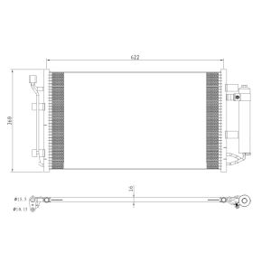 Condensador, aire acondicionado EASY FIT NRF 350493