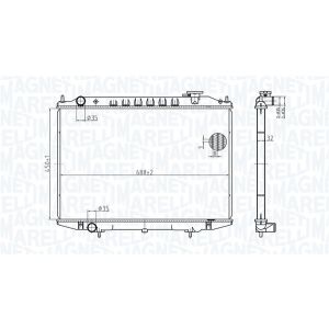 Arrefecedor do motor MAGNETI MARELLI 350213183500