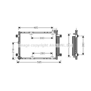 Condensatore, impianto di climatizzazione AVA COOLING SZ5075D AVA