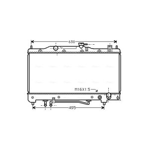 Arrefecedor do motor AVA COOLING TOA2240