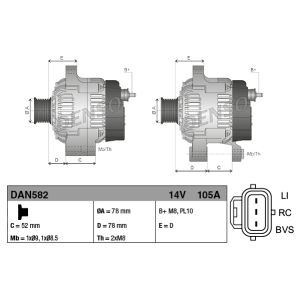 Lichtmaschine, Generator DENSO DAN979
