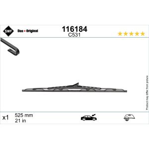 Wischblatt SWF 116184, 525mm, 1 Stück