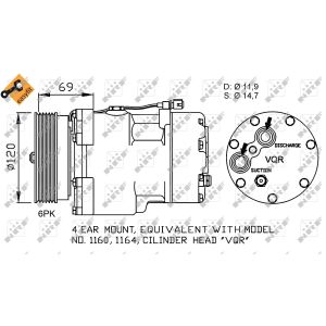 Compressor, airconditioning EASY FIT NRF 32748