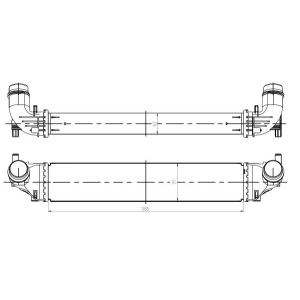 Ladeluftkühler NRF 309069