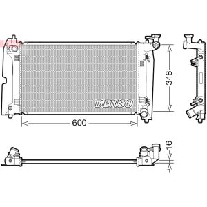 Radiador de motor DENSO DRM50111