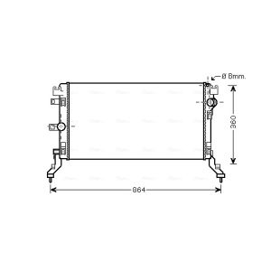 Arrefecedor do motor AVA COOLING RT2418