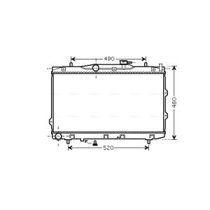 Raffreddatore motore AVA COOLING KAA2074