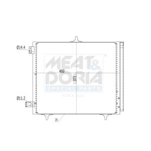 Condensator, airconditioning MEAT & DORIA 991005
