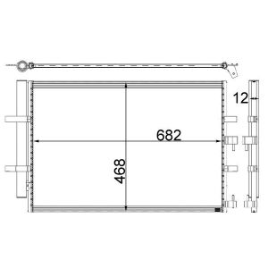 A/C-kondensor MAHLE AC 32 000P